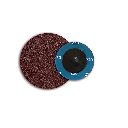 2 220 Grit Aluminum Oxide Cloth Reinforced Quick Change Style Disc